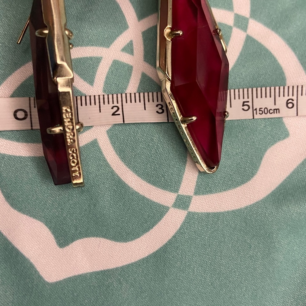 Kendra Scott Statement Earrings; Bexley Drop Earrings with multi-faceted stones - Picture 12 of 12